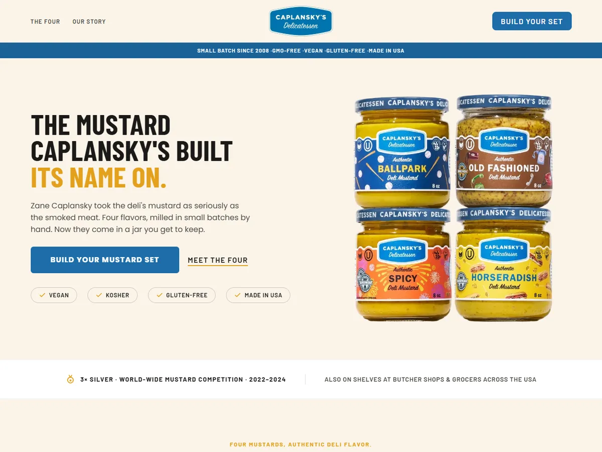 Caplansky's landing page