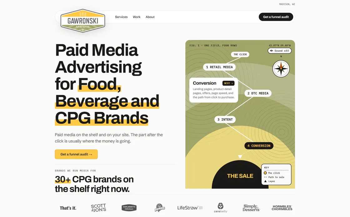 Gawronski Media website homepage